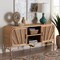 Bali & Pari Carabella Bohemian Natural Rattan 2-Door Storage Cabinet 244-13707-ZORO - alternate 3